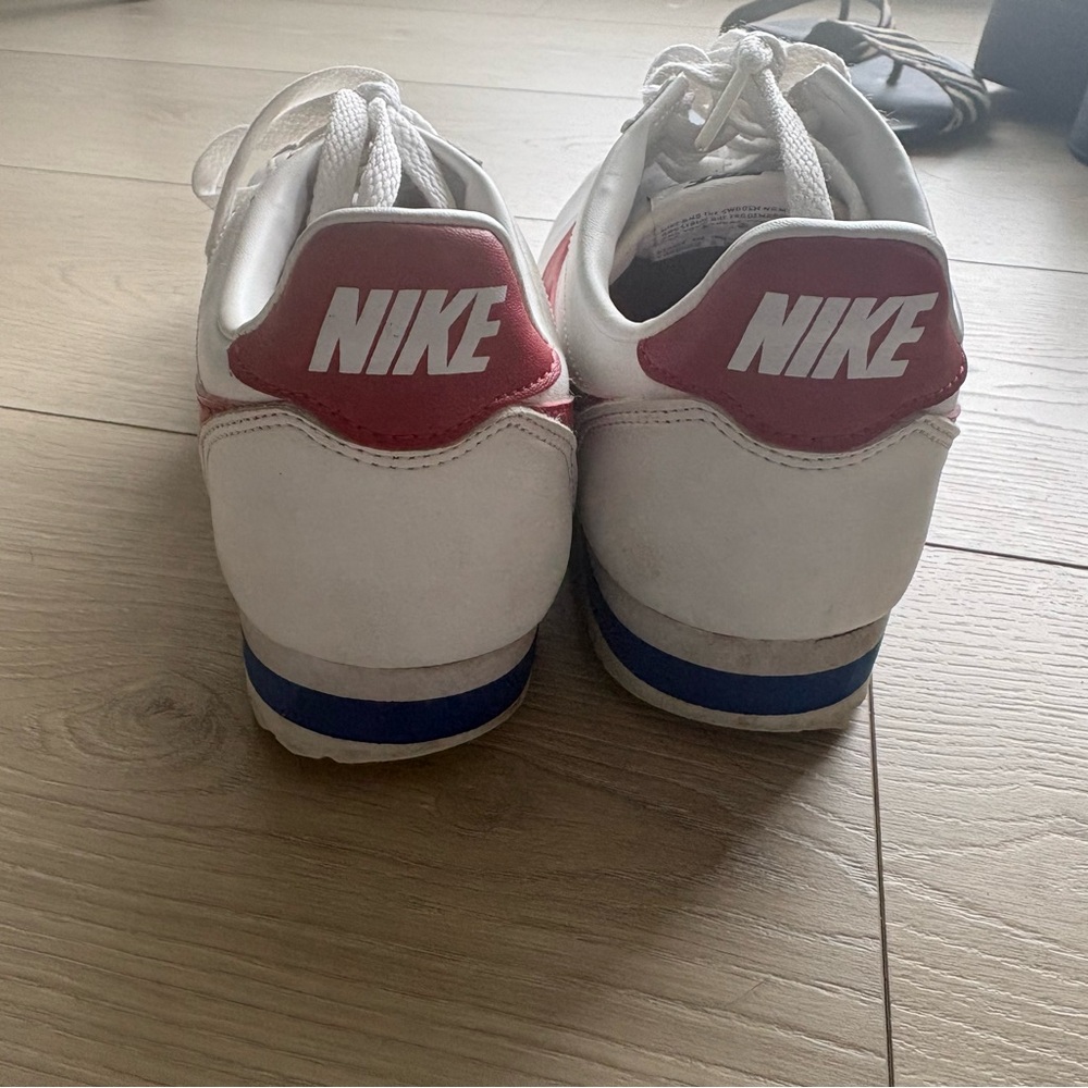 Nike Cortez Forest Gump White Red Blue Size 7 Classic Leather - Picture 4 of 6